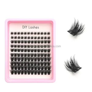 C D Curl Premade Fans Segment Lashes DIY Cluster Lashes Lash Clusters Private Label