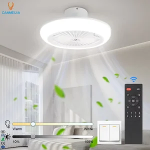 CANMEIJIA Indoor House Best Ceiling Fan Light RGB+Intelligent Dimming Ceiling Fans With Led Light Smart Ceiling Fan Ceiling Fan