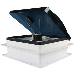 CAPEXRV 12VDC 280mm 11” RV Roof Vent Manual Control 3 Speed Reversible Caravan Exhaust Fan Smoke Lid