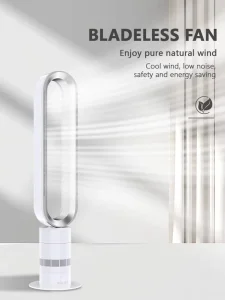 CE Approval Tower Pedestal Fans Cooling Air Remote Control Setting 39 Inches ABS Electric Bladeless Tower Fan