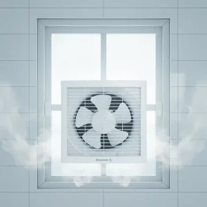 CE CB SASO Certificate Indoor Wall Window Mounting Louver Extractor Fan with Grill