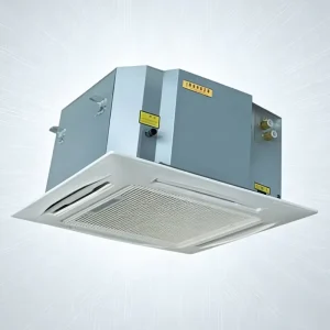 CE Cassette Fan Coil Unit EC Motor 37dB Ultra Quiet Hydronic FCU for Hotel Office Commercial Cooling