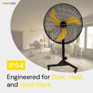 CE Certified 36″ DC Industrial Fan IP54 Waterproof Large Air Volume Pedestal Fan Customizable for Commercial Use