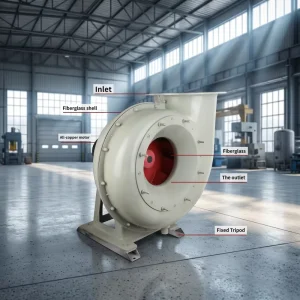 CE Certified Industrial Centrifugal Fan Low Noise Ventilator for Factory Workshop Exhaust Air Ventilation System