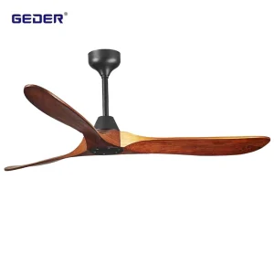 CE Certified Modern Ceiling Fan Light Indoor Elegant Classic 52 Inch Wooden Blades Ceiling Fan for Living Room
