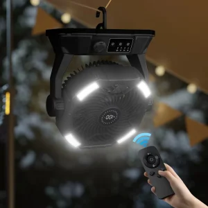 CE FCC ROHS Smart Tower Fan Brushless Motor Portable Air Cooling Water Mist Handheld Remote Power Bank Certified