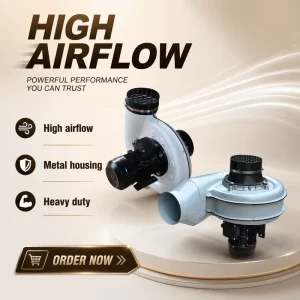 CE ISO Fengshen High Efficiency Aluminum Alloy Centrifugal Blower Fan High Airflow Low Noise Industrial Workshop OEM Warranty