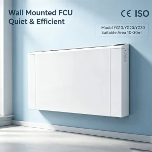 CE Wall Mounted Chilled Water Fan Coil Unit for Home Apartment Heating Replacement