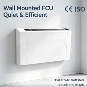CE Wall Mounted Chilled Water Fan Coil Unit for Hotel Home Office Heating and Cooling