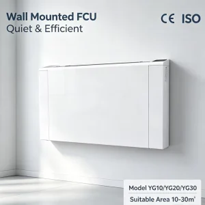 CE Wall Mounted Fan Coil Unit Chilled Water for Hotel Resort Villa Heating and Cooling