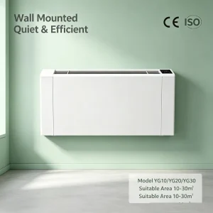 CE Wall Mounted Fan Coil Unit Chilled Water with Thermostat for Hotel Office Home