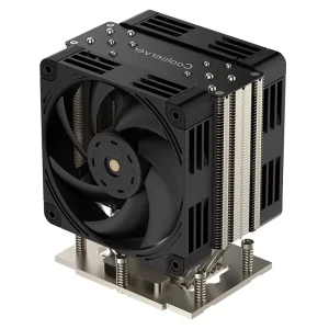 COOLSERVER SP5 4UM98 CPU Cooler Dual Fan 6 Heat Pipes Silent Air Cooling PWM Fan Speed Control for 4U Server TDP 400W
