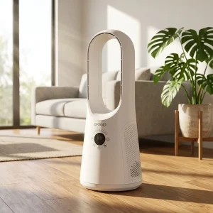 COOLTURE Bladeless Floor Fan Home Air Circulation Bladeless Tower & Pedestal Fan with Sleep Mode