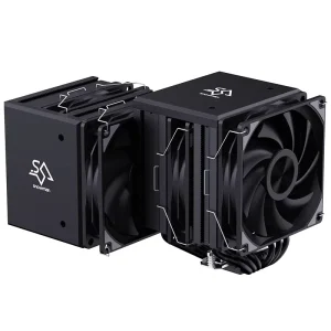 CPU Air Cooler Dual Tower Copper Heat Pipes with Dual 120mm Fan PWM 65CFM for Intel 115x 1200 1700 AM4 AM5