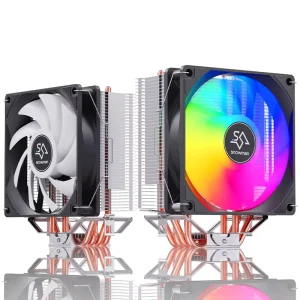 CPU Cooler 4 Heat Pipe 120mm Computer CPU Cooler Fan 3PIN Gaming CPU Radiator for Computer Gaming