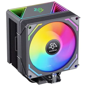 CPU Tower Cooler 4 Heat Pipes ARGB Infinity Mirror Cooling Fan for Desktop PC LGA 1851 1700 1200 AM4 AM5