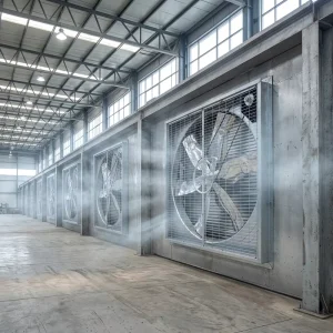 Canton Fair Large Air Flow Industrial Ventilation Poultry Greenhouse Chicken Exhaust Cooling Fan AC Wall Fan