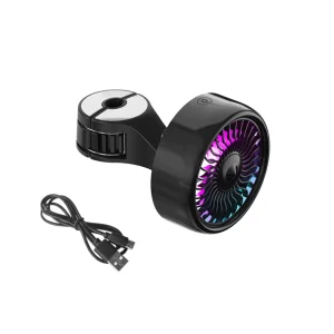 Car Air Vent Turbo Fan 3 Speed 7 Blade 7 Inch 30 34 DB 360 Rotation 12V Truck SUV Summer Electronic Cooling Fan
