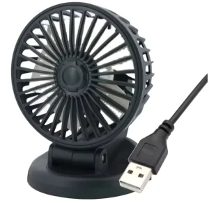 Car Fan 24V for Trucks and 12V for Cars Dual Head Fan for Vans Powerful Cooling Electric Fan