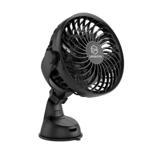 Car Fan 4 Inch Rechargeable 2000 Mah Adjustable Summer Air Cooling Kitchen Bathroom Car Suction Fan