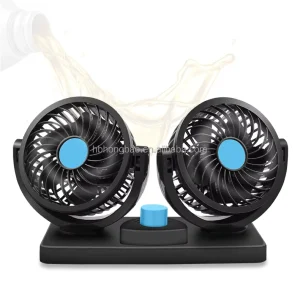 Car Fan Cool in Summer Car Interior Accessories Double Head Electric Fan with USB