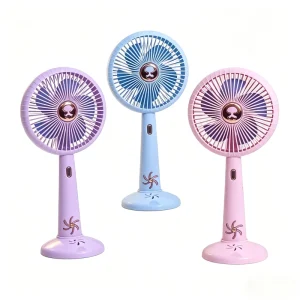 Car Mini Fan USB Rechargeable 3-Speed Bladeless Portable Phone Holder