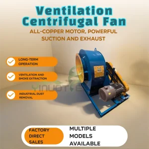 Carbon Steel 30KW Centrifugal Fan Material Suction Industrial Strong Blower