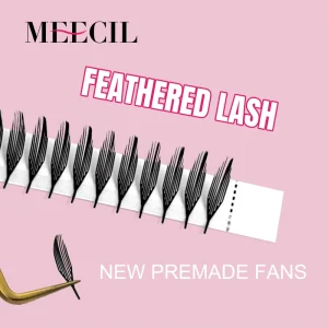 Cashmere Pointy Base Premade Volume Fan Thin Flakes Lash Premium Mink Ultra Dark Black Spire Eyelashes Extensions