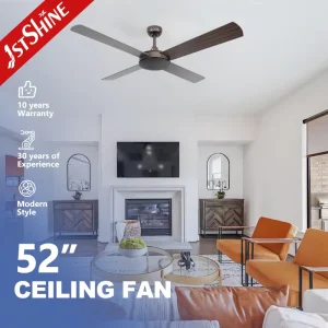 Ceiling Fan 52 Inch Decorative Energy Saving Bldc Low Noise Ceiling Fan with Remote Control