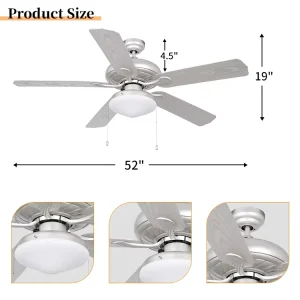 Ceiling Fan 52 With 5 Blade
