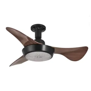 Ceiling Fan Light 25 Inch 3 Blades 3 Speed Adjustable Remote Control Quiet Motor for Household Energy Saving