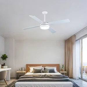 Ceiling Fan with Light 52 Inch Ceiling Fan 4 ABS Blades Remote Control