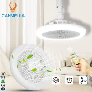Ceiling Fans With Led Lights Remote Control for Bedroom Dimmable Invisible Ceiling Fan With Light Lighting Fan Fan Light Bulb