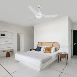 Ceiling Fans with Lights Remote Control Low Profile Ceiling Fan with LED Lights for Bedroom Modern Ceiling Fans for Outdoor