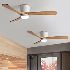 Ceiling Fans with Lights and Remote Control DC Reversible LED Dimmable 6 Speed Ceiling Fans for Bedroom Living Room