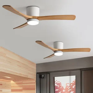 Ceiling Fans with Lights and Remote Control DC Reversible LED Dimmable 6 Speed Ceiling Fans for Bedroom Living Room