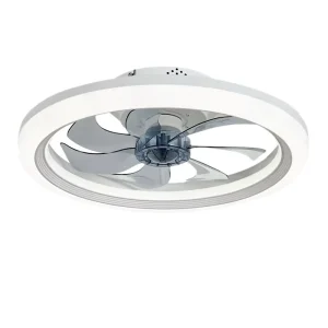 Ceiling Fans with Lights and Remote Fandelier Ceiling Fan Flush Mount LED Fan Light Black for Bedroom