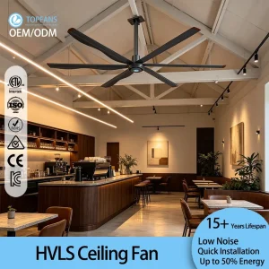 Ceiling Fans with Remote Control and Silent PMSM Technology for Large Halls