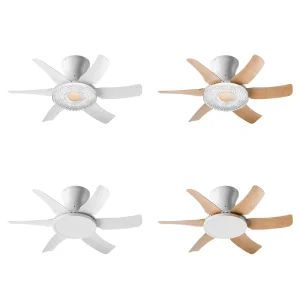 Ceiling LED Fan Light Intelligent Dimming 360 Rotating Fan Bulb E27 3 Colors Ceiling Fan with Light and Remote 38inch 42inch