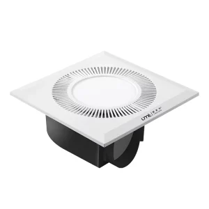 Ceiling Mounted Exhaust Fan with LED Light Energy Saving Strong Wind Power Low Noise Electric Ventilation for Household Bathroom