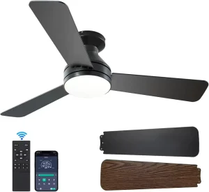 Celling Fan Led Ceiling Fans LED Ceiling Fan with Screw Type Light Modern for Bedroom Kitchen Living Room