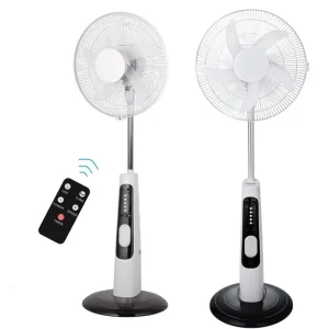 Charging Floor Fan Large Capacity Battery With Lighting Charging Emergency Vertical Fan With Remote Control