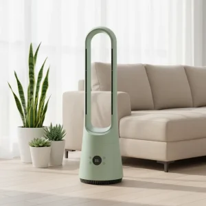 Smart Tower Bladeless Fan 90° Oscillating Summer Products Room Air Cooler Home Appliances Circulation Fan with Touch Control
