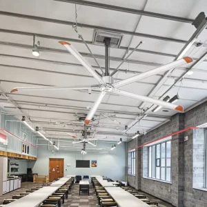 China Manufacture Industrial Large Fans HVLS Industrial Giant Fan High Volume Low Speed Ceiling Fan for School Canteen