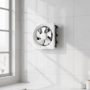 China Manufacturer 35W High Air Volume Low Noise Wall Mount Household Bathroom Bedroom Ventilation 10″ Exhaust Fan