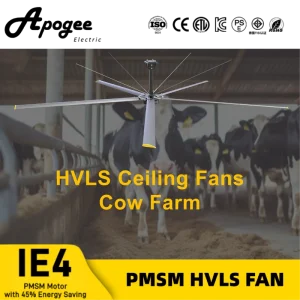 Chinese Manufacturers Have HVLS Industrial Ceiling Fan for Cow Farm in Stock