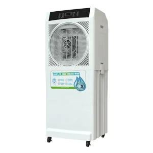 Circle Fan Grill Design Strong Wind Electric AC Powered Portable Evaporative Water Air Cooler with Touching Control Sensor Panel