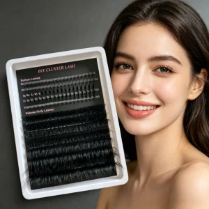 Cluster Bottom Lash DIY Segment Eyelash Extensions Dense Volume Individual D Curl False Eyelashes Self Wispy Lasting Lashes