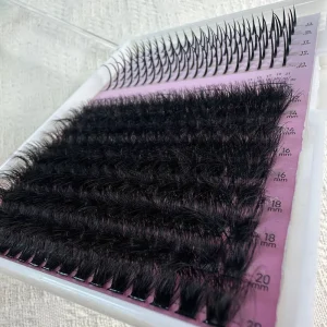 Cluster Lashes 3D Curl Thin Band Fluffy Cluster Lashes Waterproof Handmade DIY Eyelash Extension