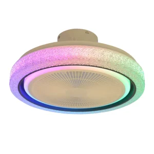 Colorful Dazzling Music RGB Voice App Control Modern LED Ceiling Fan With Light Ceiling Lights Smart Home Lights